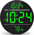 Farmhouse Blue Wall Clock — Green