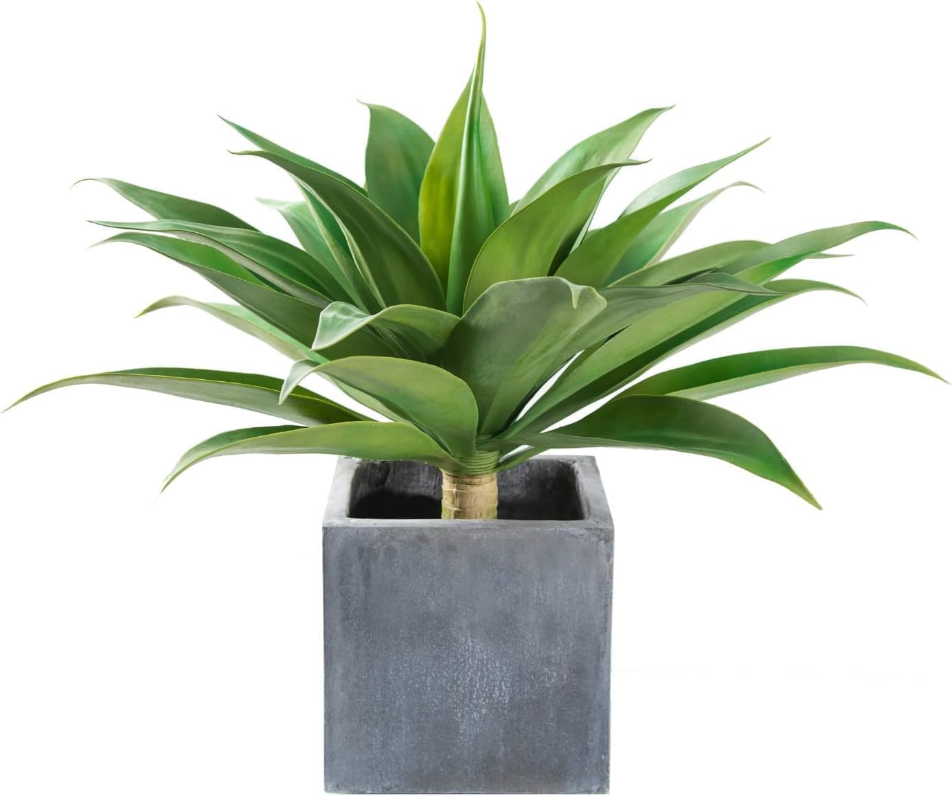 Blue Faux Succulent — 28" — Green
