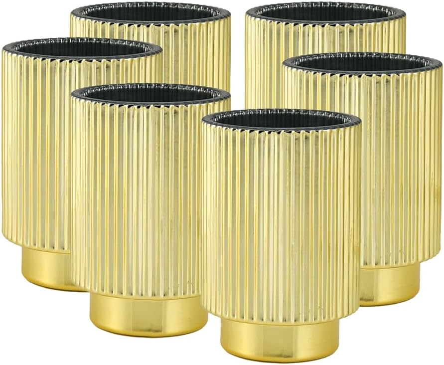Gold Candle — 3.75" — Gold, Set of 24