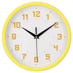 Round Modern Blue Wall Clock — 9"
