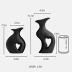 Modern Beige Flower Vase — 9.7" - View 5