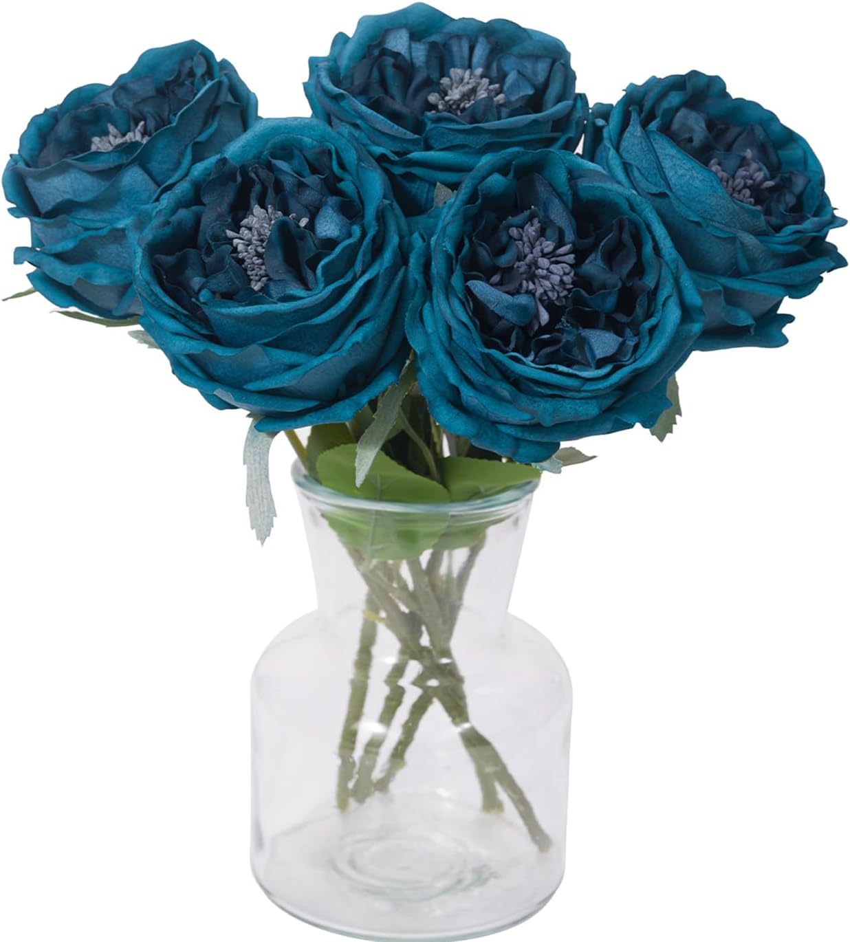 Blue Artificial Flowers — Peacock Blue