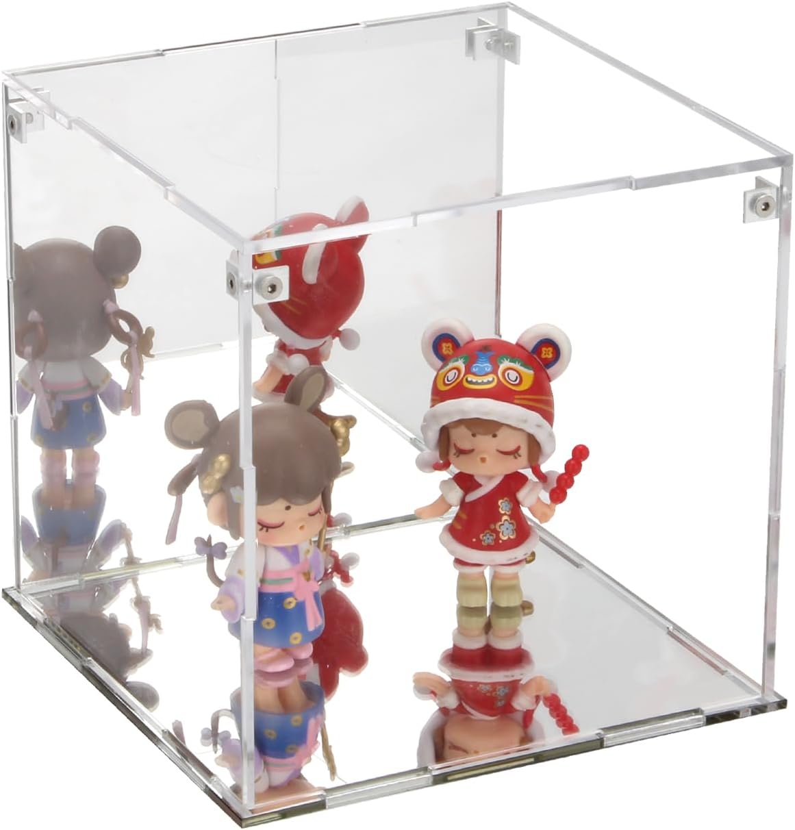 Glass Storage Basket — 4" — Mirror Cube-6x6x6in