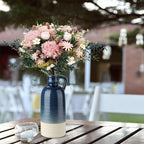 Boho Blue Flower Vase — 12.5" - View 3