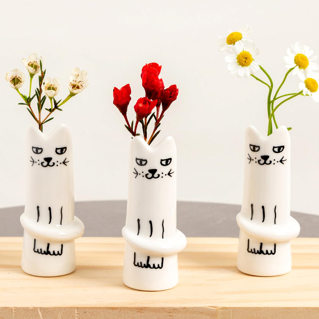 Ceramic Flower Vase — Set of 3