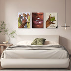 Framed Green Canvas Wall Art — 12" - View 8