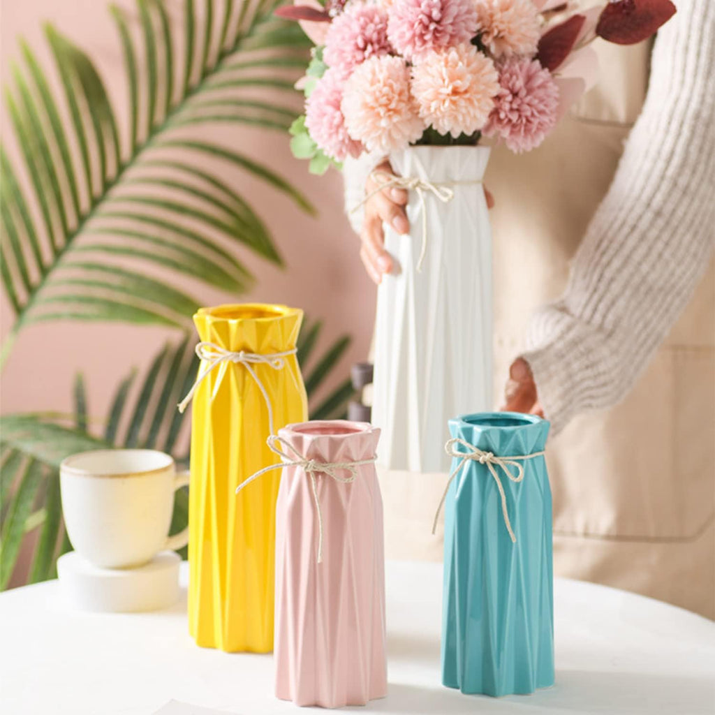 Farmhouse Blue Flower Vase — 9.5" - View 7