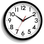Battery Operated Black Wall Clock — 14"