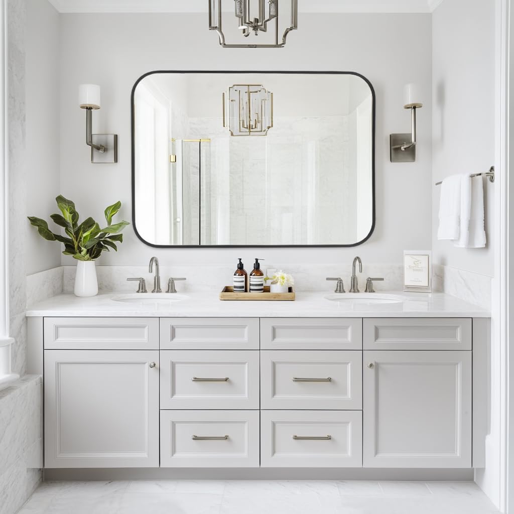 Luxe Black Wall Mirror — 36" - View 6