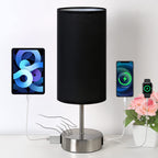 Dimmable Black Bedside Lamp