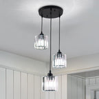 Adjustable Luxe Black Chandelier