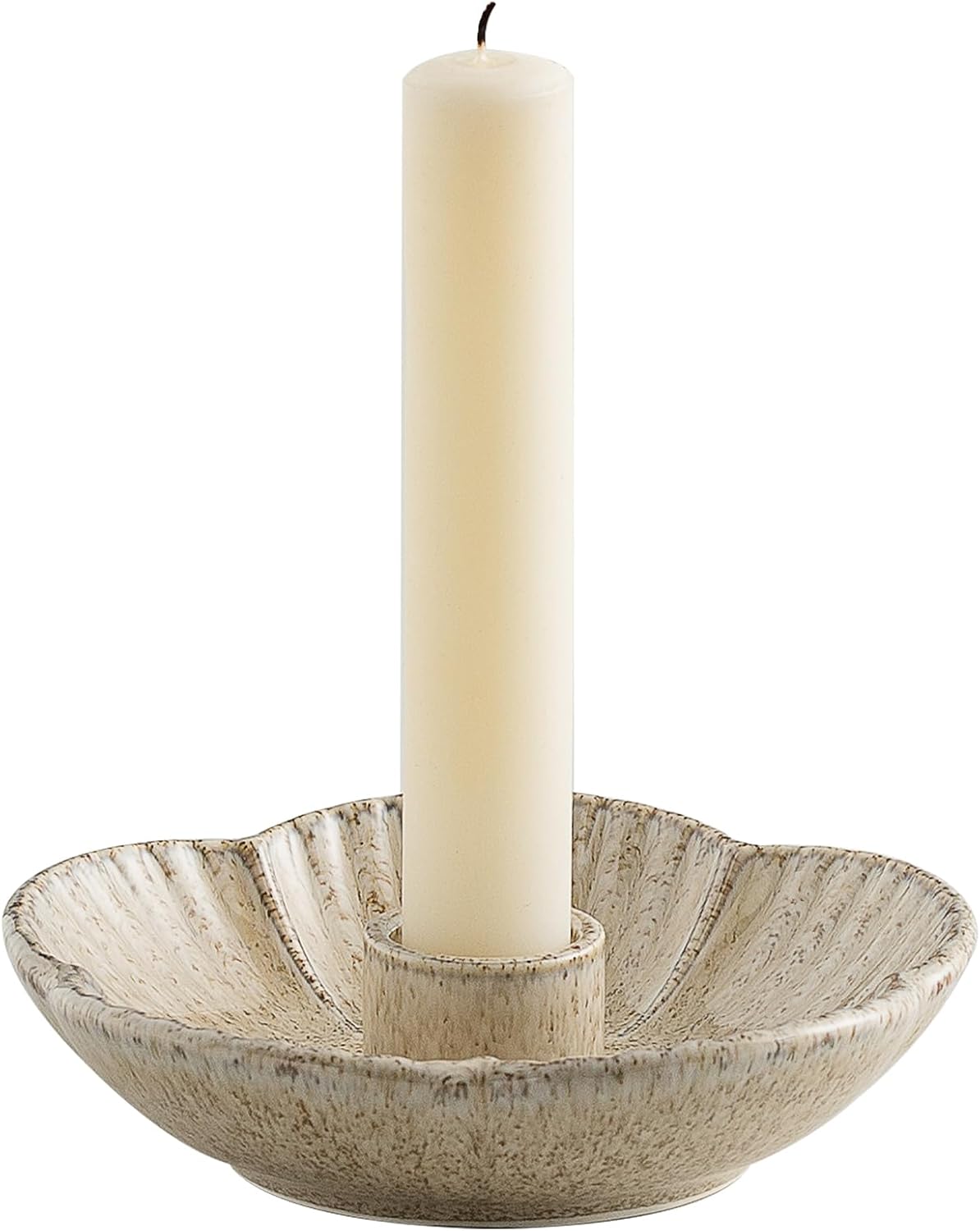 Vintage Farmhouse Black Candle — Camel