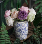 Vintage Ceramic Vase — 8" - View 4