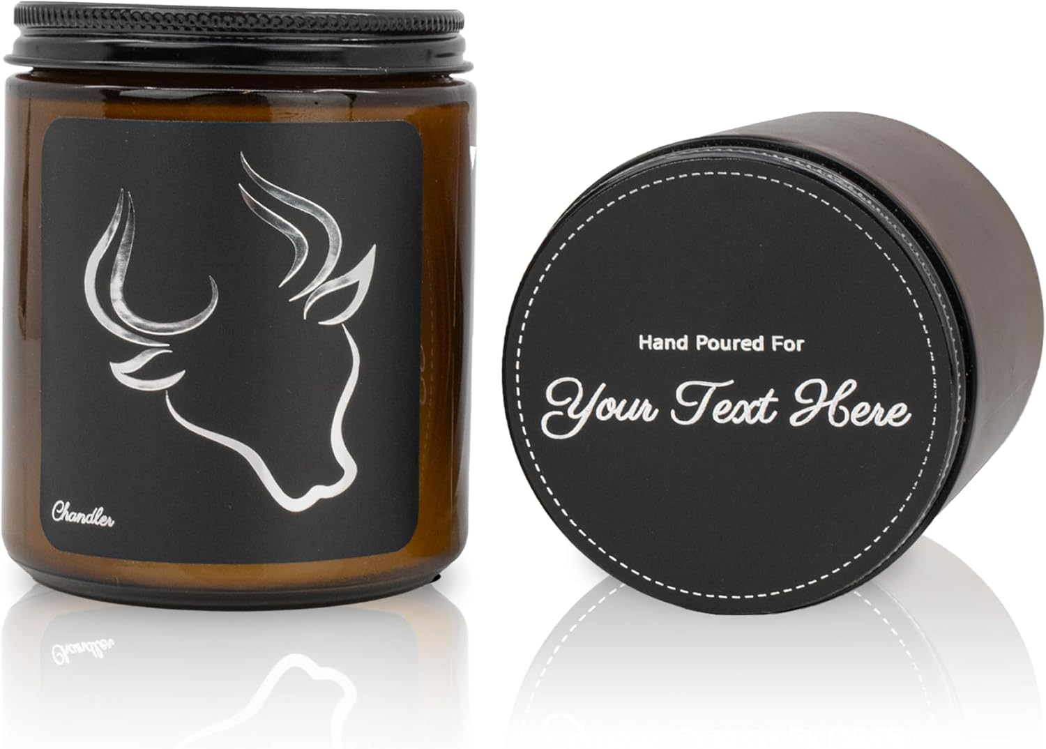 Scented Blue Soy Candle — Taurus