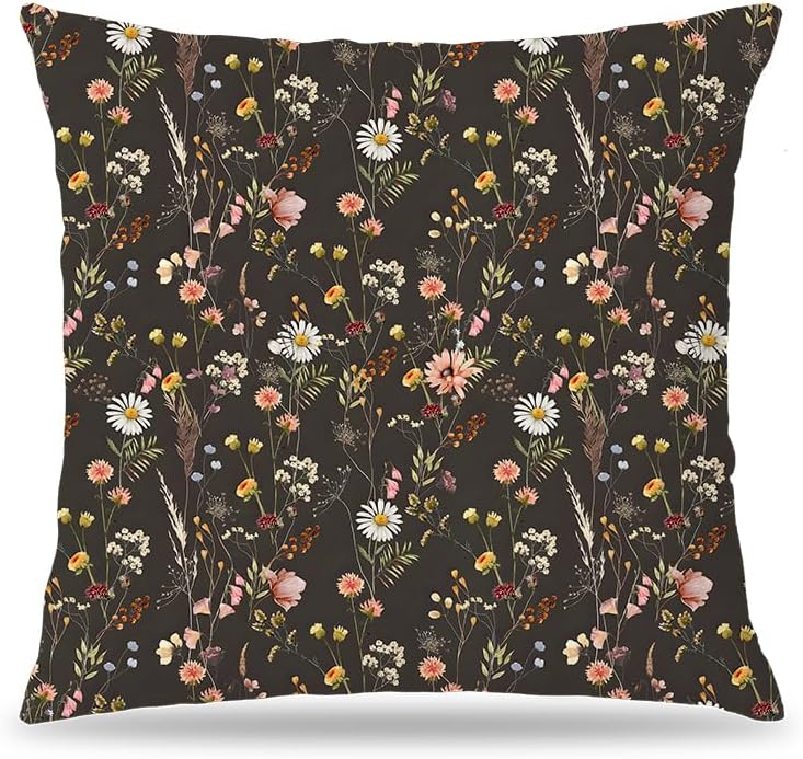 Boho Fabric Throw Pillow Cover — 18x18 — Multicolour-47