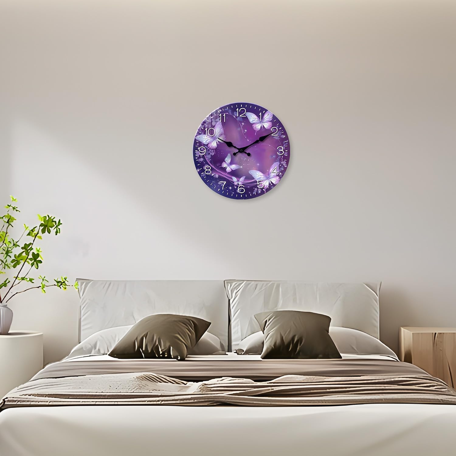 Battery Operated Pink Wall Clock — 16" - View 4