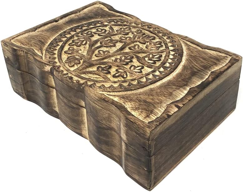 Hand-Carved Wood Home Decor — 6" - View 4