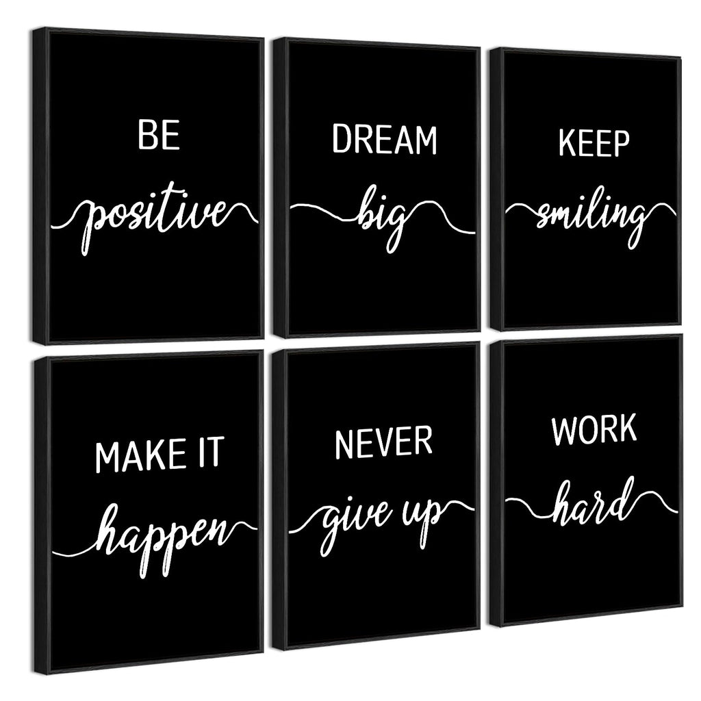 Framed White Wall Decor — 8"