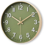 Battery Operated Luxe Black Wall Clock — 12" - View 3