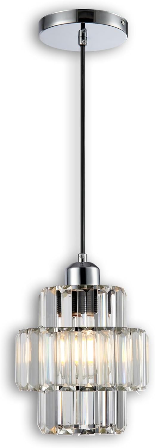 Adjustable Modern Beige Pendant Light — 6.6" — Luminous
