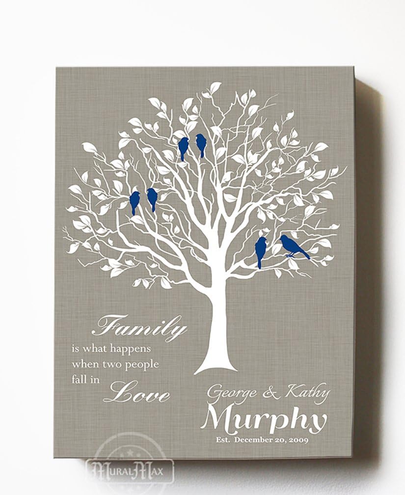 Personalized Beige Wall Decor — 14" — Taupe