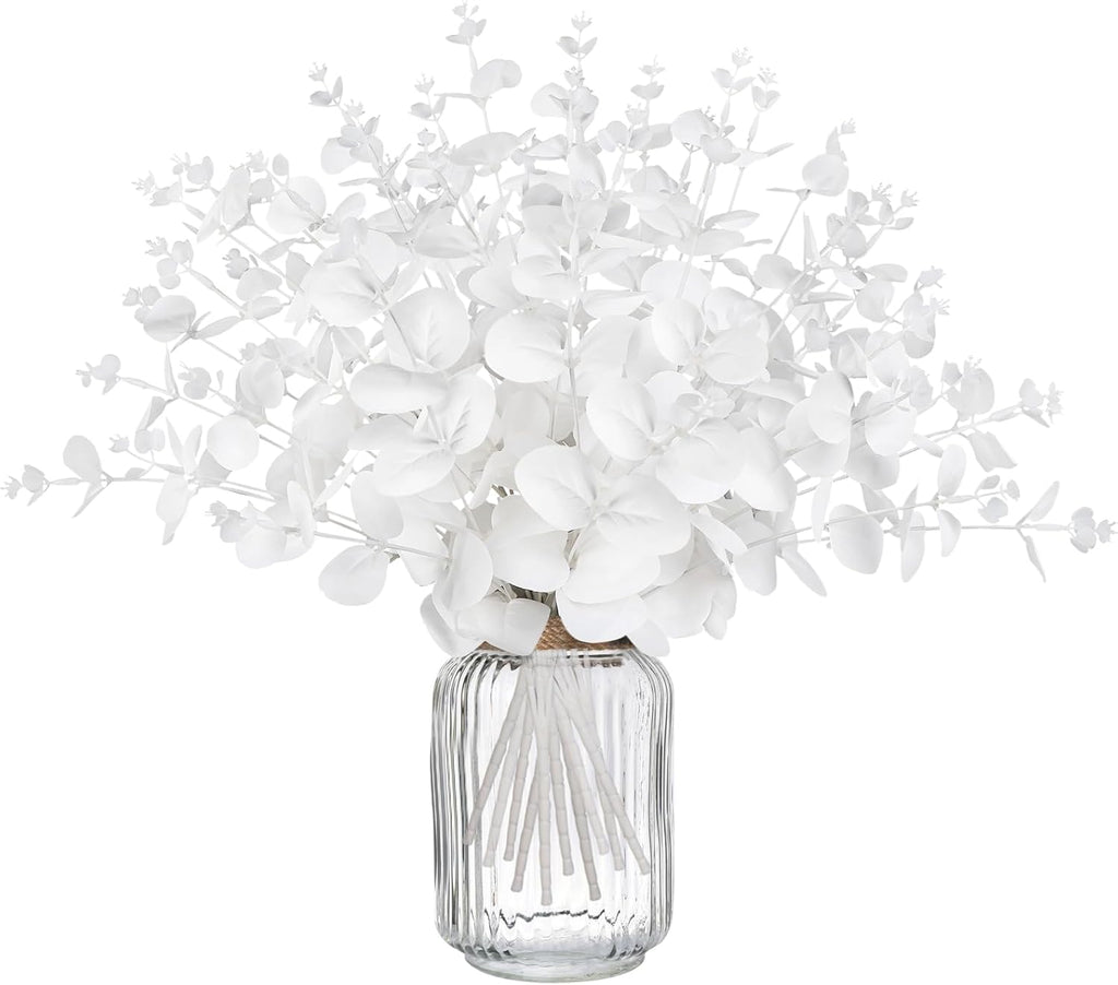 Fabric Artificial Plant — white