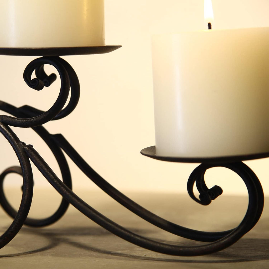 Antique Wax Pillar Candle - View 6