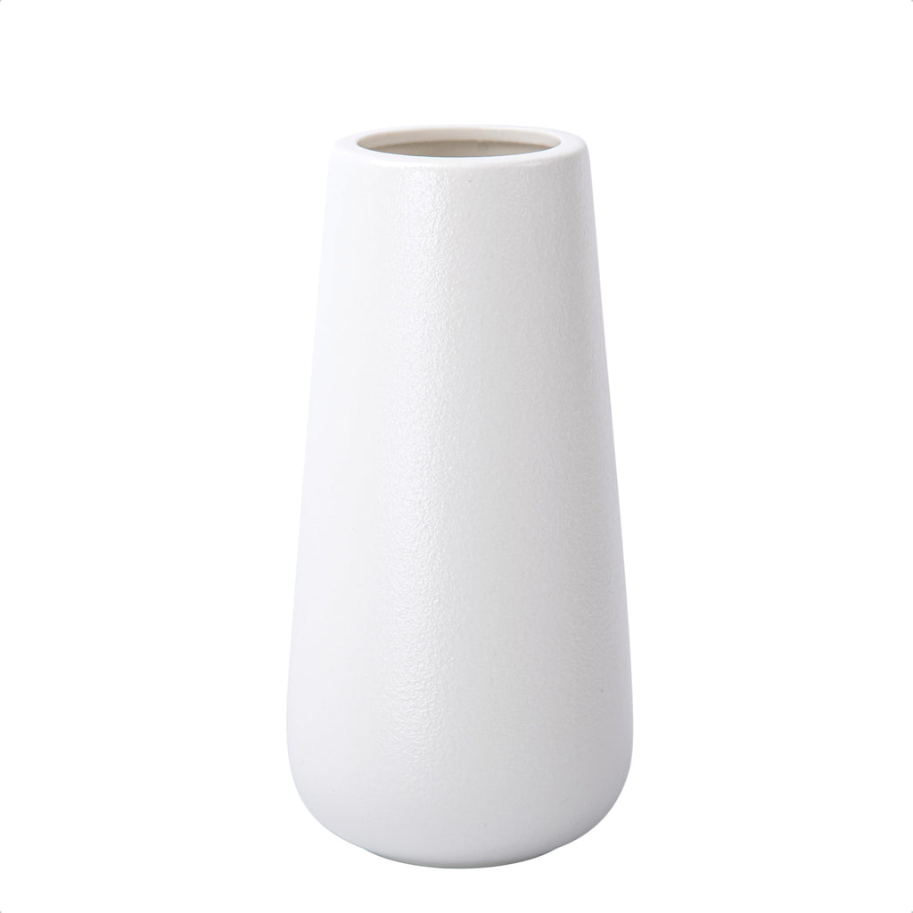 Modern Beige Flower Vase — 8"
