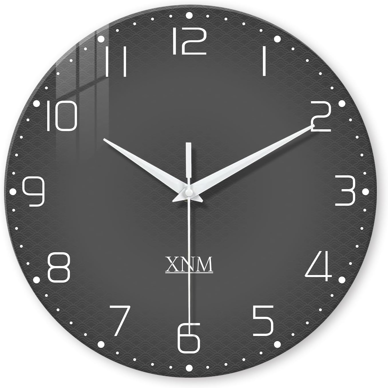 Battery Operated Modern Black Wall Clock — 24" — 16 Inch