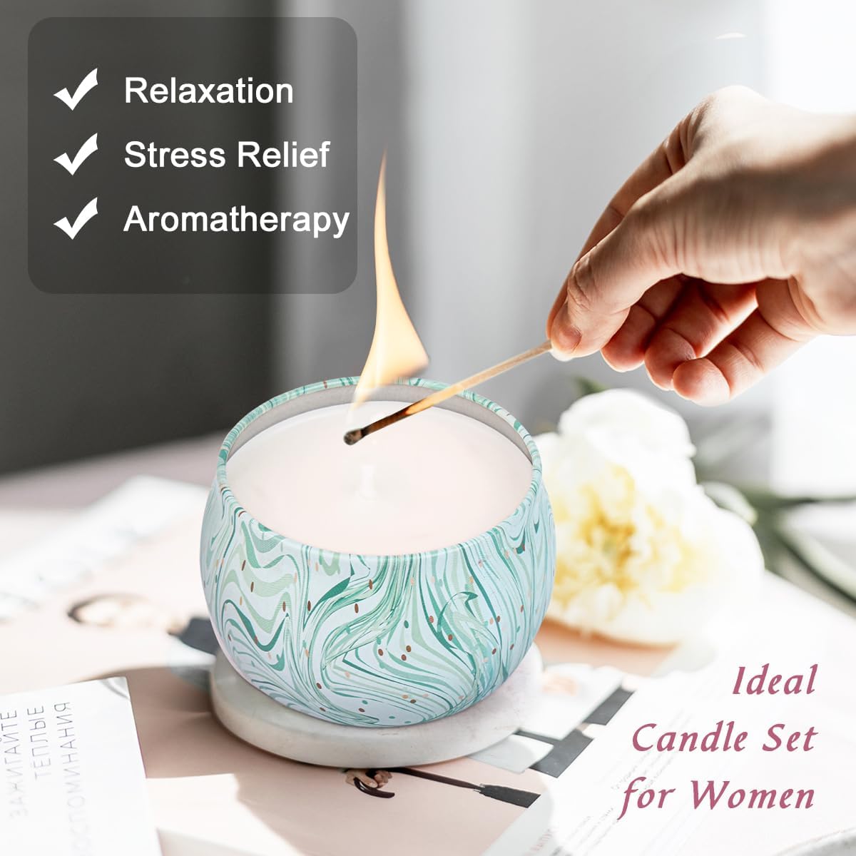 Scented Metal Candle Set - View 9