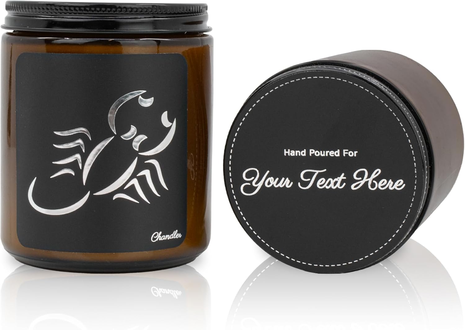 Scented Blue Soy Candle — Scorpio