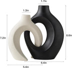 Modern Beige Vase Set — 6.3" - View 4