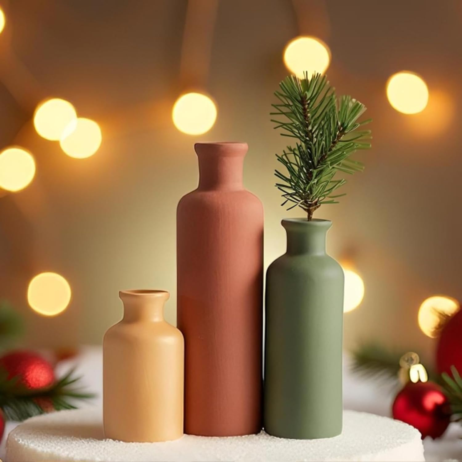 Farmhouse Beige Vase Set — Set of 3 - View 3