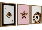 Framed Modern Black Wall Decor — 16"