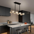 Adjustable Luxe Black Chandelier — 8-Light - View 3