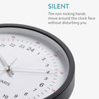 Battery Operated Wall Clock — 11.8" - View 4