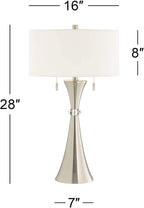 Modern Silver Table Lamp — 28" - View 4
