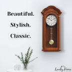 Battery Operated Wood Wall Clock — 26" - View 2
