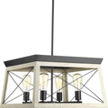 Farmhouse Black Chandelier — 5-Light — Graphite