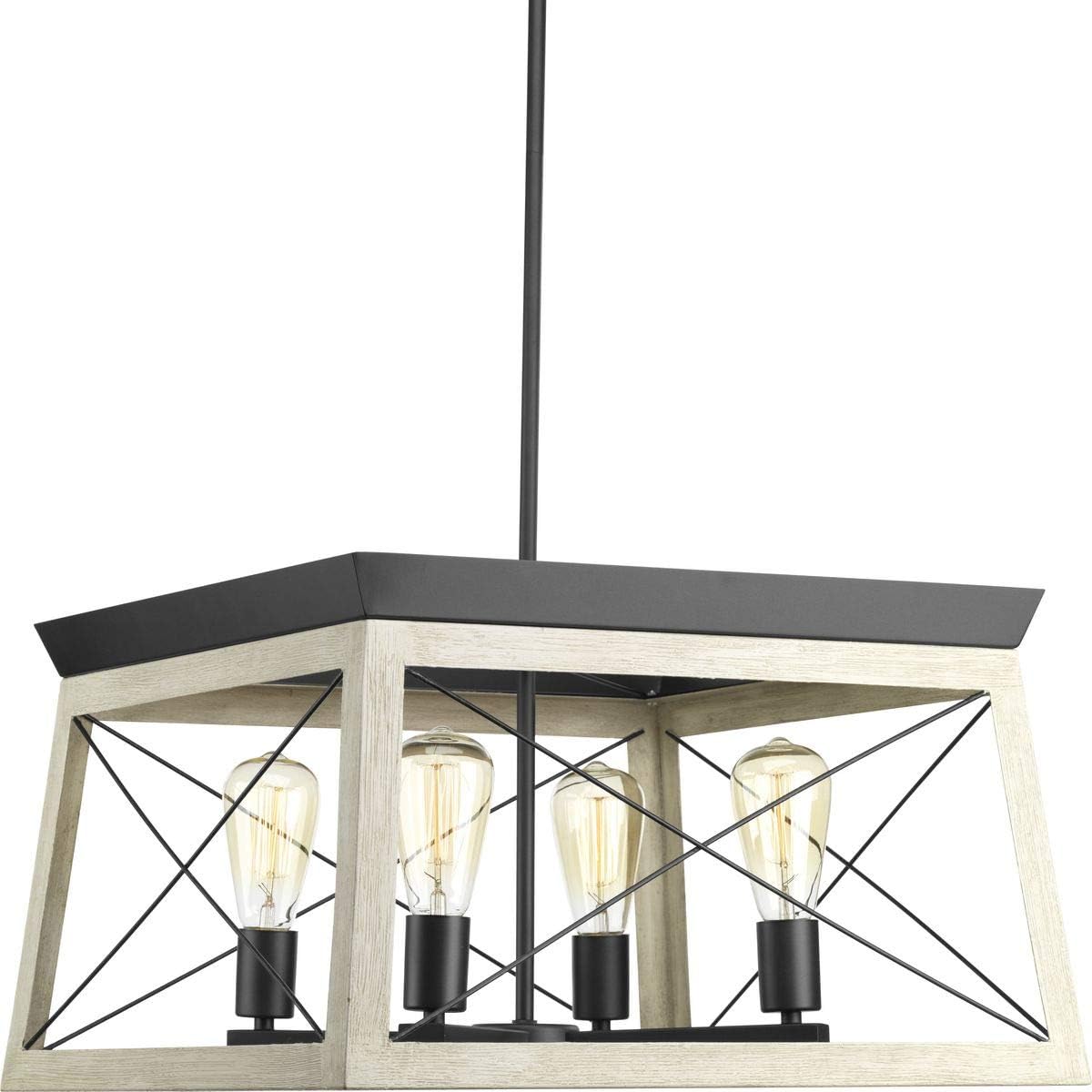 Farmhouse Black Chandelier — 5-Light — Graphite