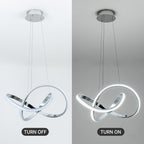 Dimmable Modern Black Chandelier — 7" - View 6