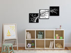 Framed Modern Metal Canvas Wall Art — 12" - View 2