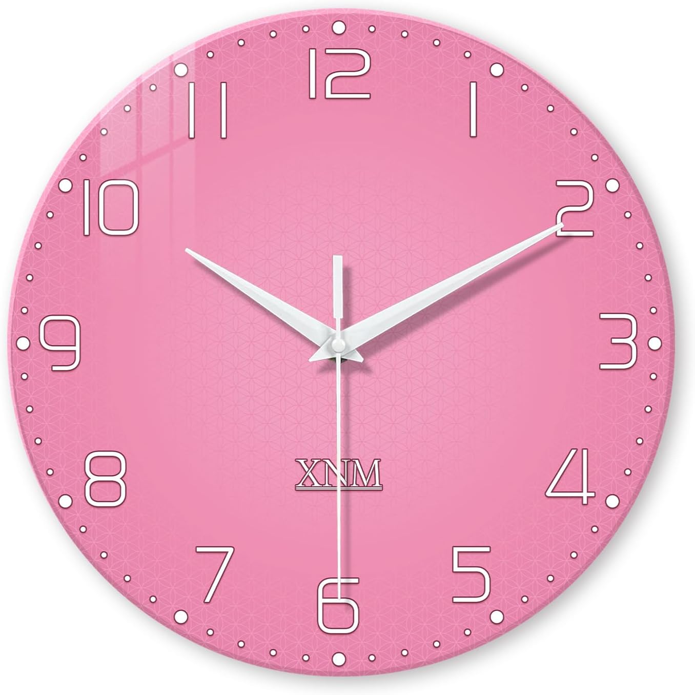 Battery Operated Modern Black Wall Clock — 24" — 20 Inch