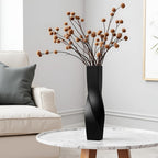 Modern Black Flower Vase — 16.34" - View 4