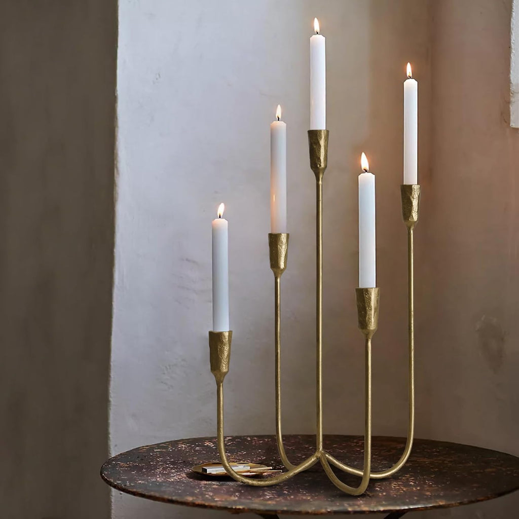 Antique Luxe Gold Candle — 15" - View 6