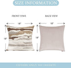 Boucle Boho Beige Throw Pillow Cover — 18" - View 4
