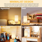 Round Boho Wood Table Lamp — Set of 1 - View 7