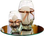 Farmhouse Glass Round Mirror — 10" - View 2