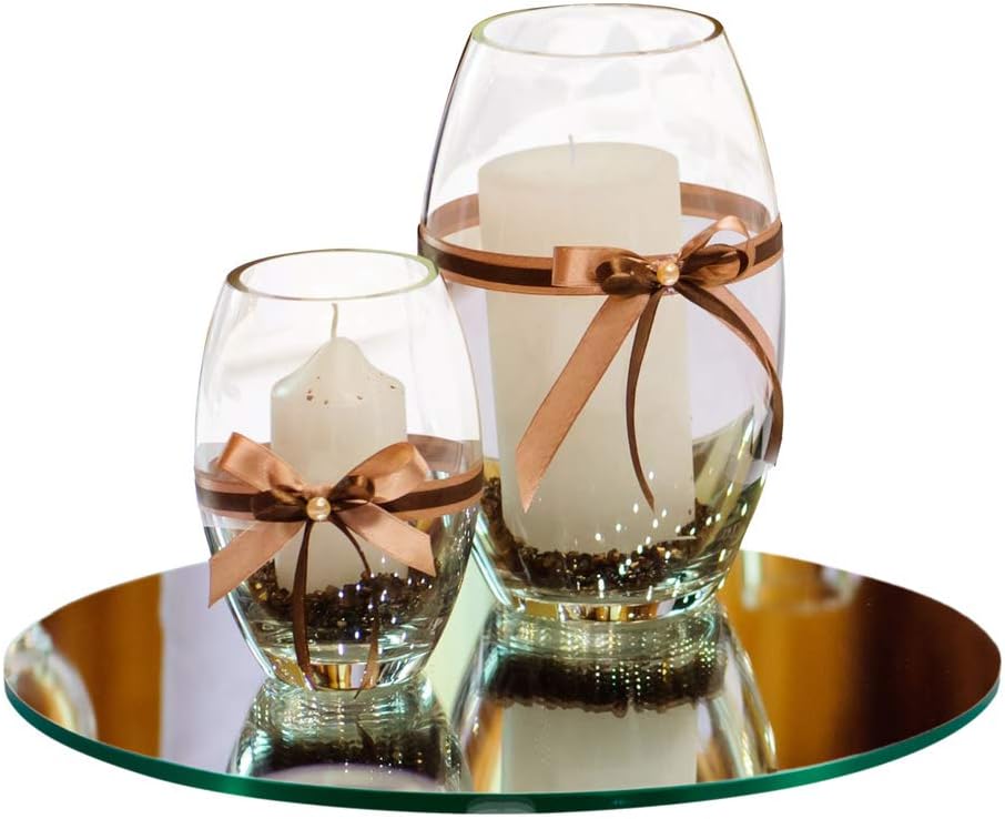 Farmhouse Glass Round Mirror — 10" - View 2