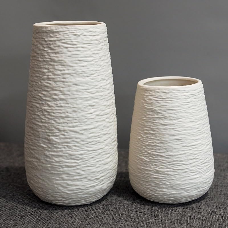 Modern Beige Flower Vase — Set of 2 - View 2